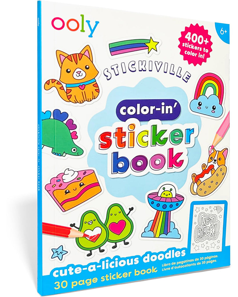 Ooly Stickiville: Colour-in' Sticker Book - Cute-A-Licio