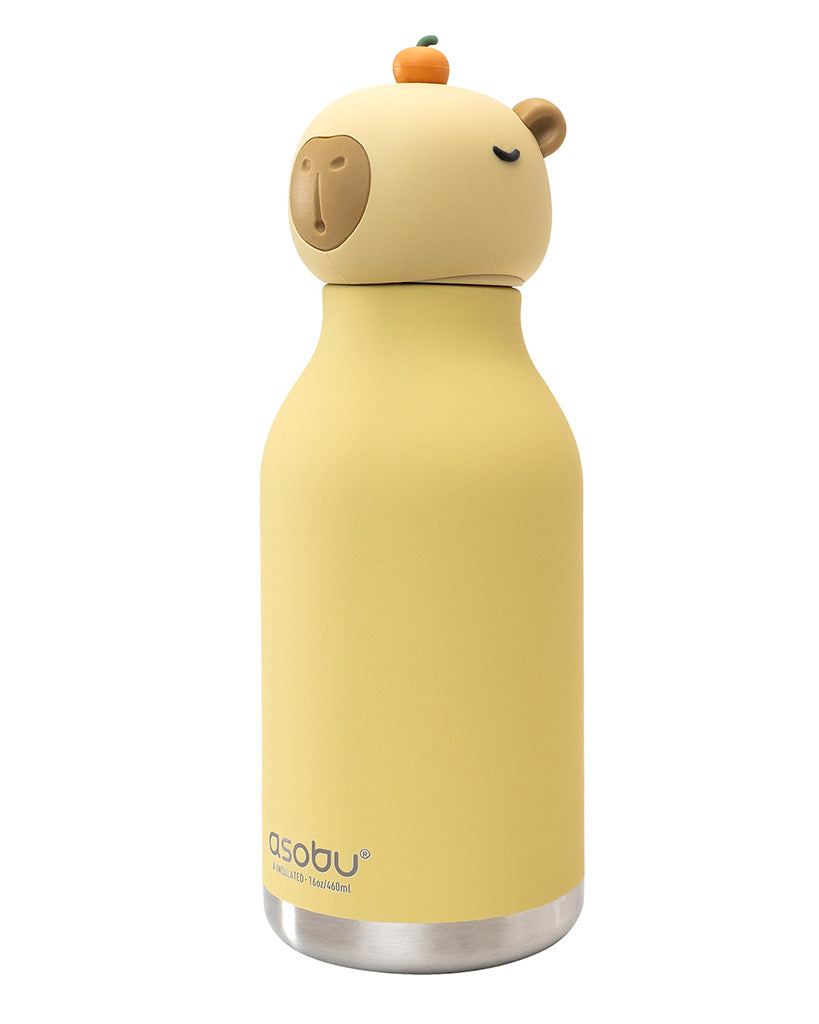 Asobu 16oz/460ml Bestie Insulated Stainless Steel Water Bottle Limited Edition - Mochi the Capybara