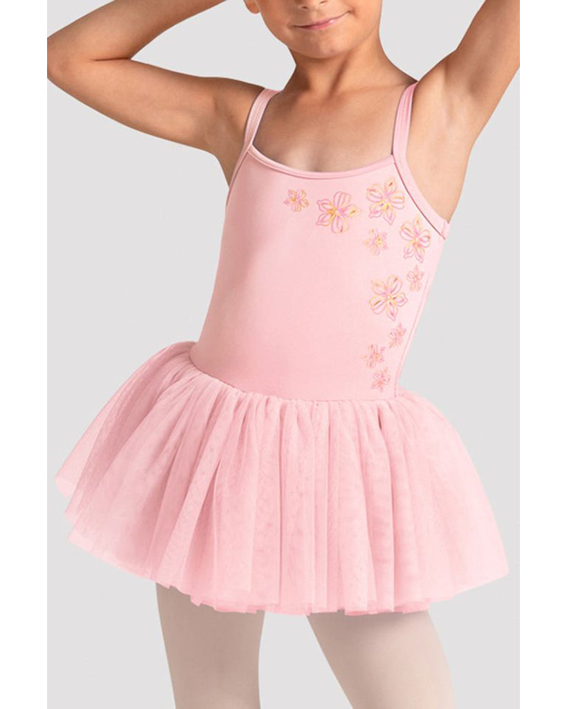 Bloch Anastasia Metallic Floral Mesh Back Camisole Tutu Ballet Dress - CL70008 Girls