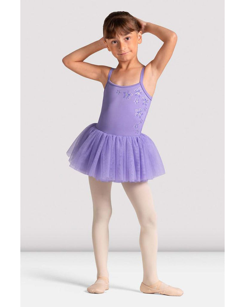 Bloch Anastasia Metallic Floral Mesh Back Camisole Tutu Ballet Dress - CL70008 Girls