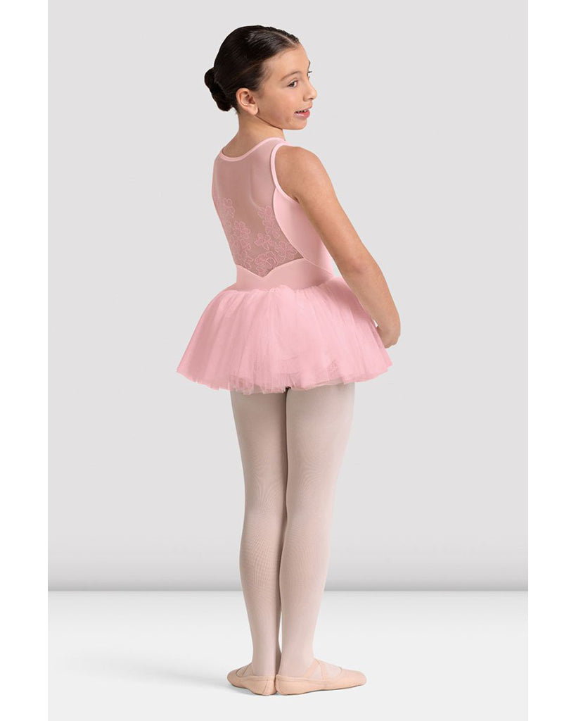 Bloch Maria Sweetheart Neck Floral Embroidered Mesh Back Tutu Ballet Dress - CL50004 Girls