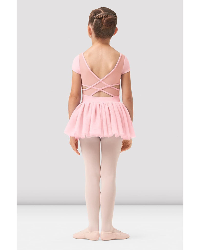 Bloch Tansie Mesh Sweetheart Neck Cross Back Rose Vine Tutu Ballet Dress - CL0502 Girls