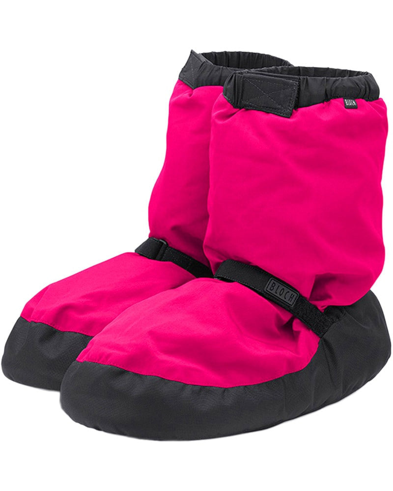 Bloch Warm Up Dance Booties - IM009 Womens/Mens Dance Shoes - Warmup Bloch Fluorescent Pink Extra Small Dancewear Centre Canada