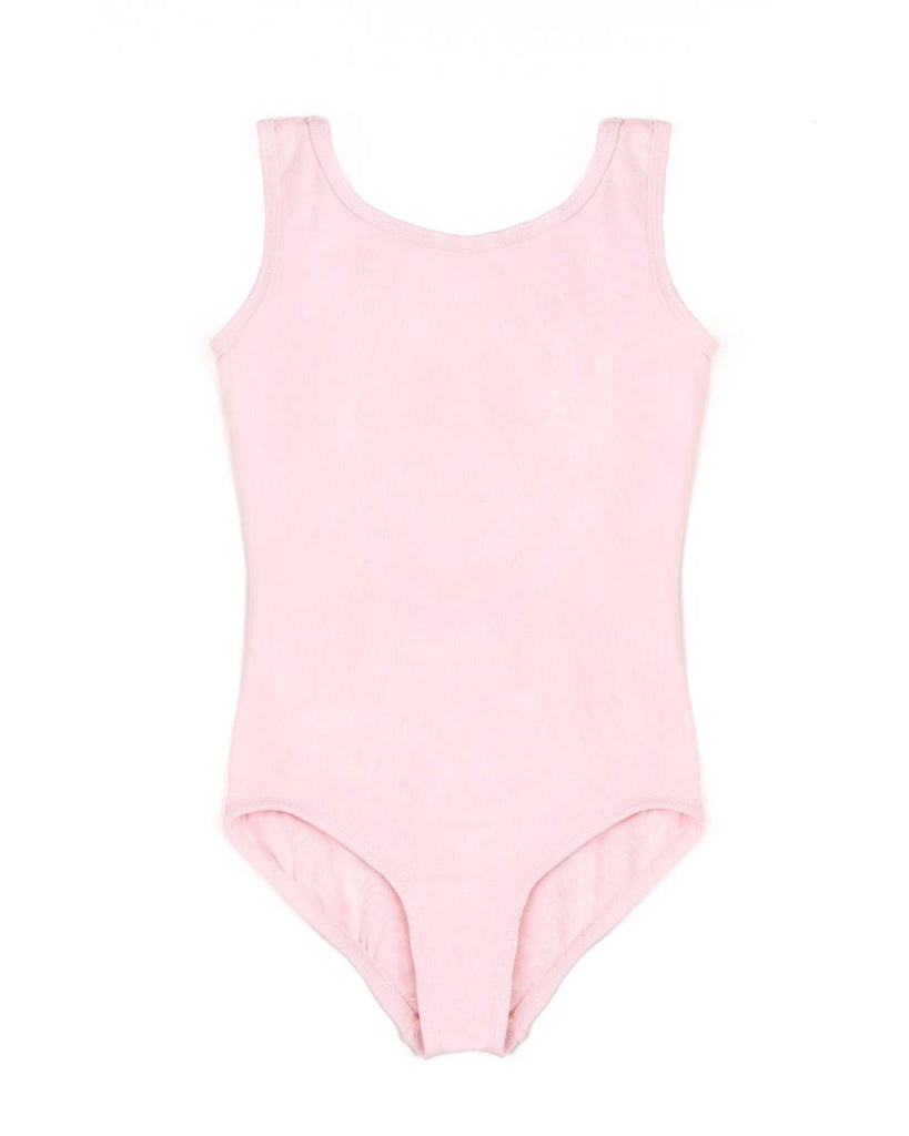 Body Wrappers Princess Aurora BoatNeck Embroidered Mesh Back Tank Leotard - 2494 Girls