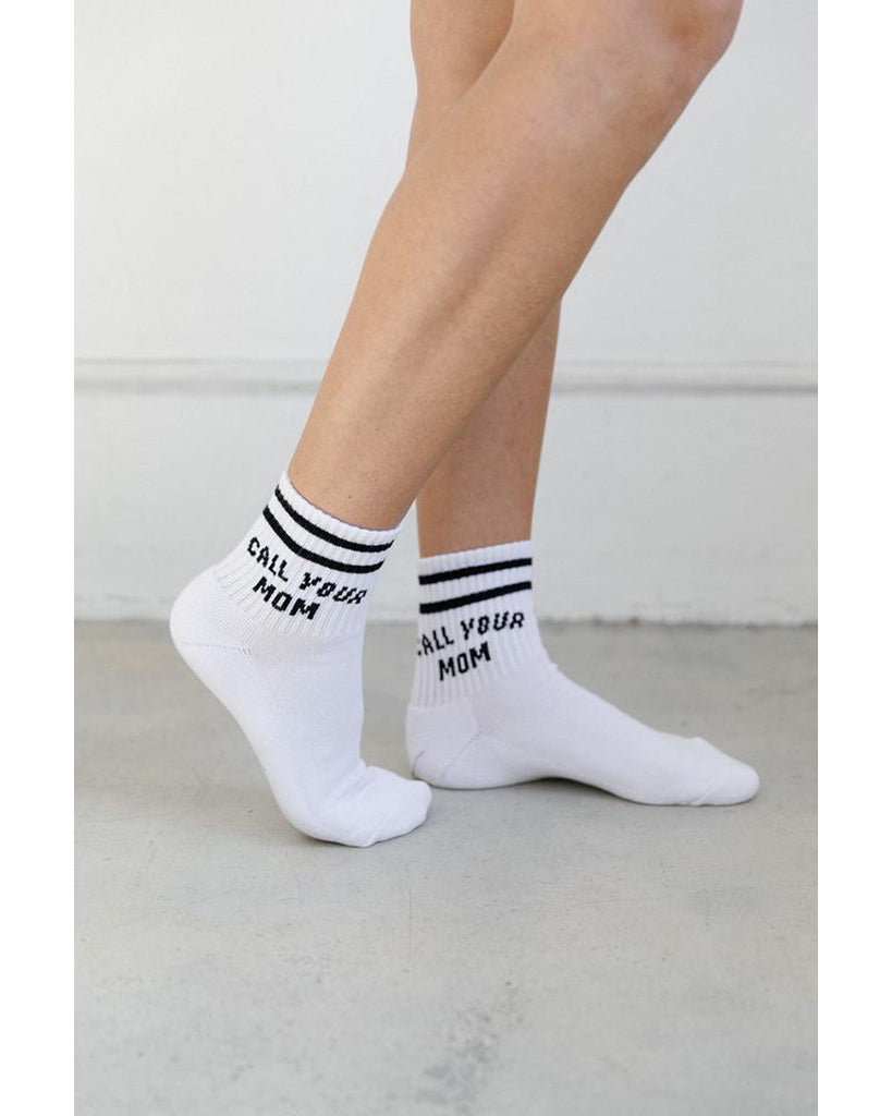 Brunette the Label Call Your Mom Socks