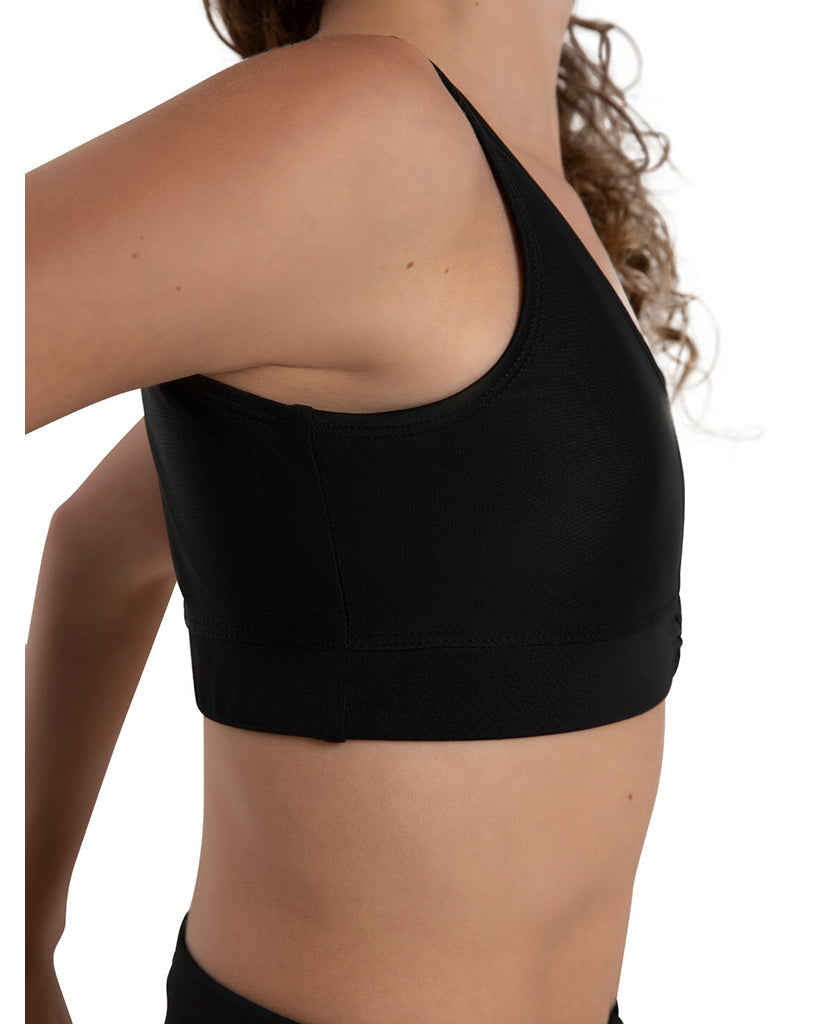 Capezio Freya Pinch Front Band Crop Top - 12284C Girls