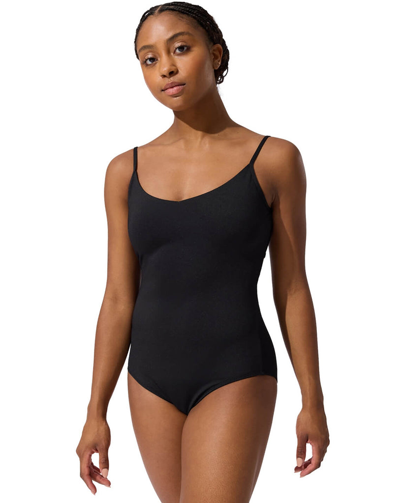 Capezio Kordes Soft V-Neck Mesh Cross Back Camisole Leotard - F12710W Womens