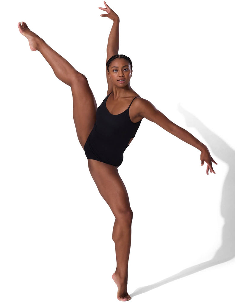 Capezio Kordes Soft V-Neck Mesh Cross Back Camisole Leotard - F12710W Womens