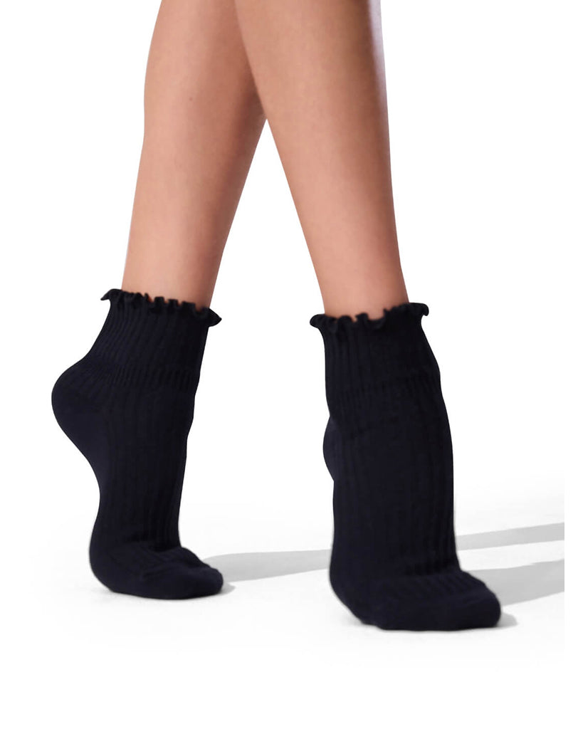 Capezio Scalloped Edge Socks 3-Pack - BG107C Girls/Boys