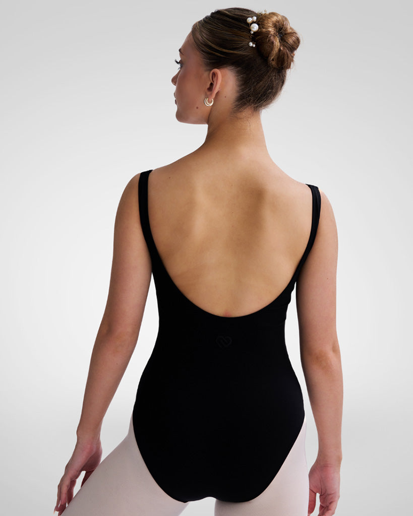 Claudia Dean World Belle Pinch Front Princess Seamed Low Back Tank Leotard - Womens