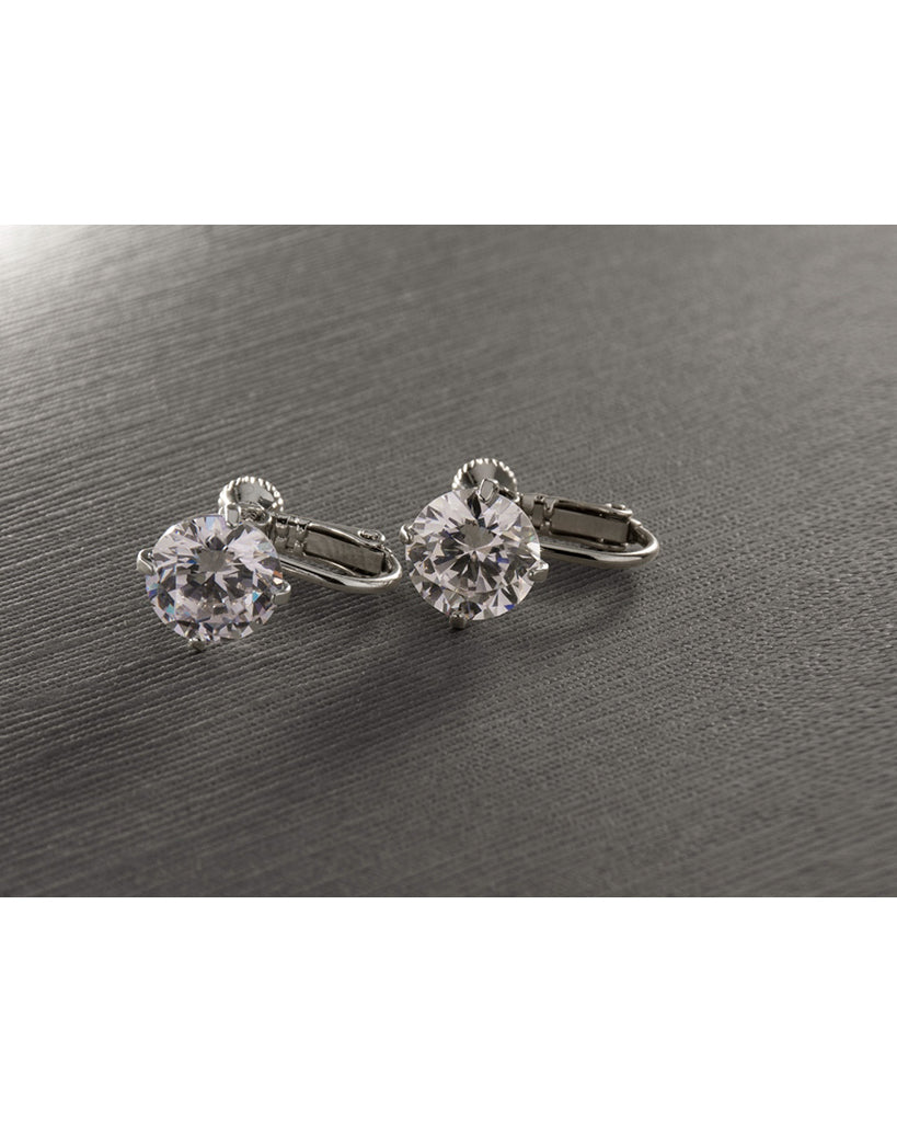 FH2 10mm Dance Competition Clip-On Rhinestone Earrings - AZ0017-1