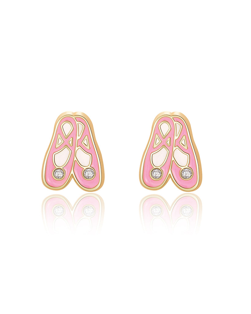 Girl Nation Ballet Slippers Cutie Stud Earrings