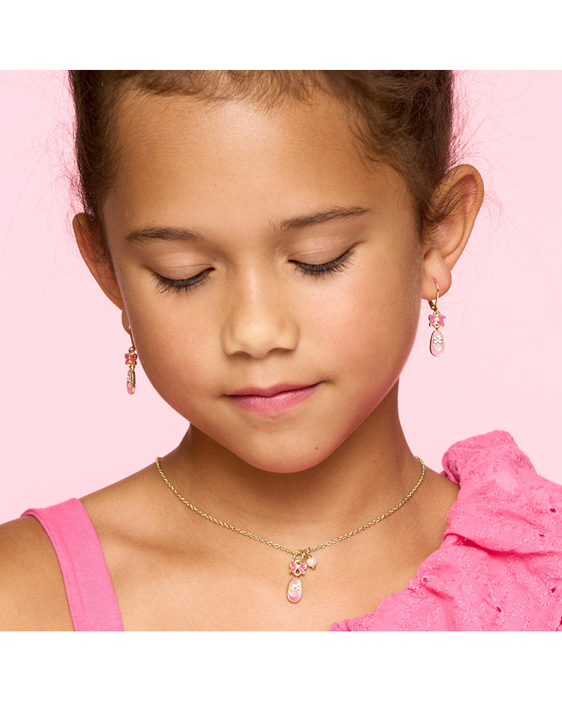 Girl Nation Sweet Petite Necklace - Crystal Ballet Shoe