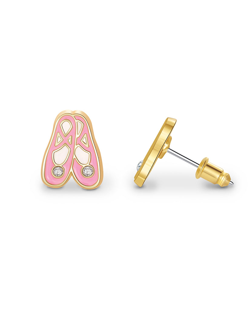 Girl Nation Sweet Petite Necklace and Studs Gift Set - Ballet Shoe