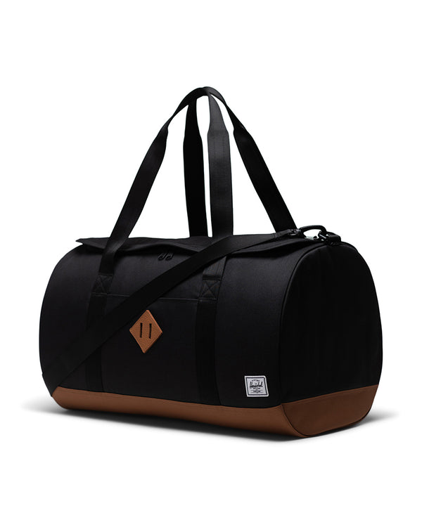 HERSCHEL Heritage Duffle Bag Black Saddle