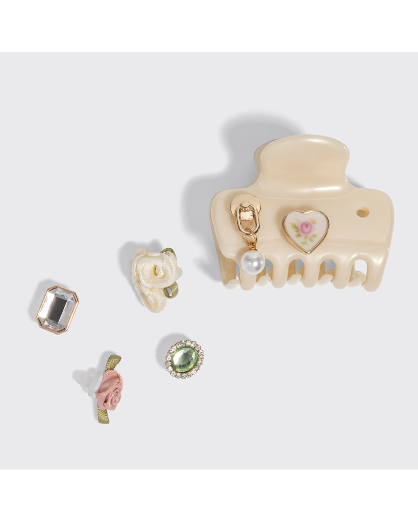 Kitsch Kitschpop™️ Cloud Clip 7pc Set - Vintage Pearlized Cream