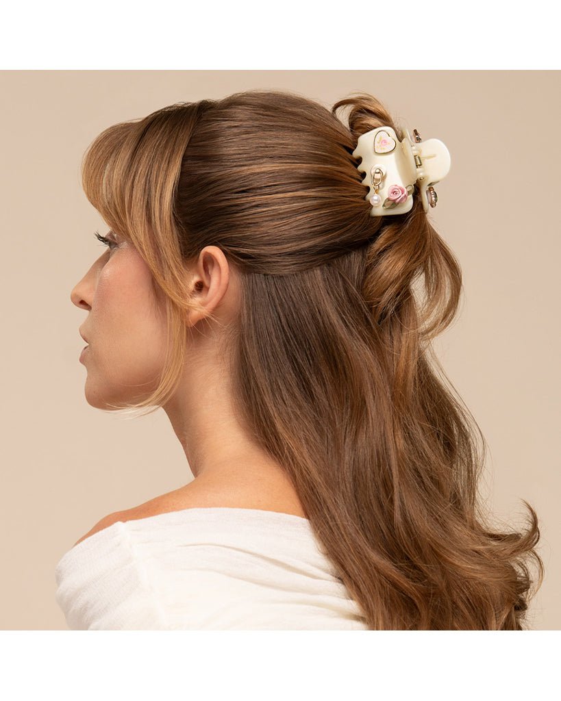 Kitsch Kitschpop™️ Cloud Clip 7pc Set - Vintage Pearlized Cream