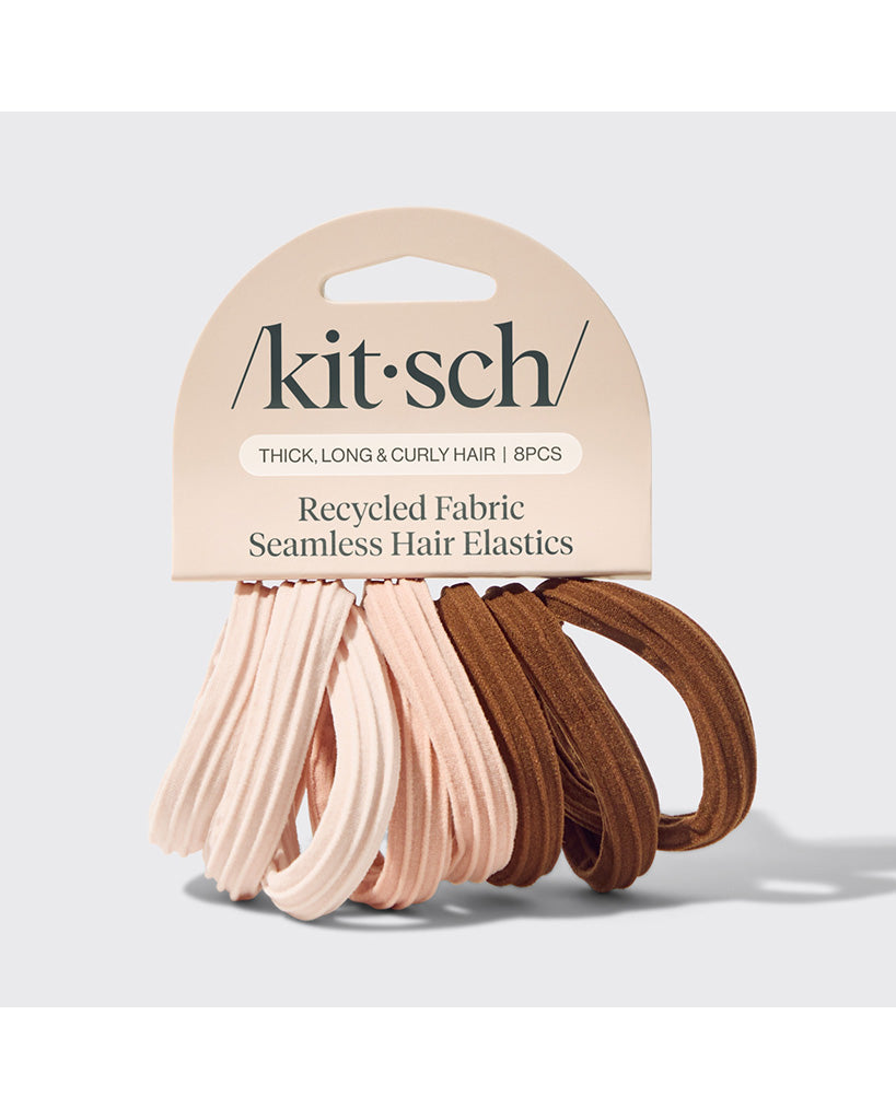 Kitsch Recycled Seamless Hair Elastics 8pc Set