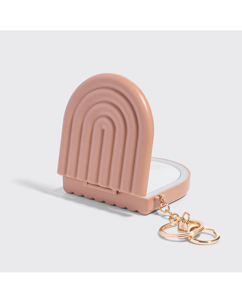 Kitsch Terracotta Compact Mirror Keychain