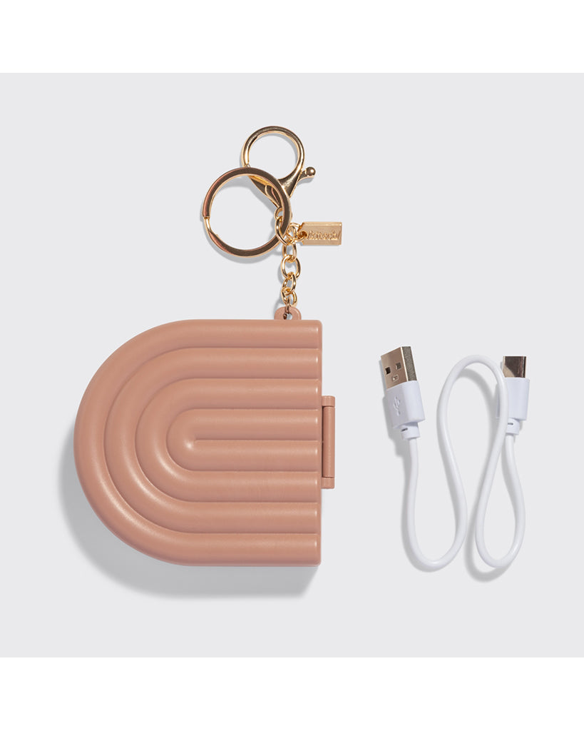 Kitsch Terracotta Compact Mirror Keychain