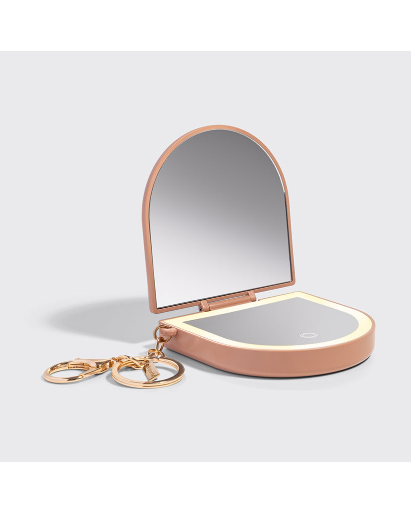 Kitsch Terracotta Compact Mirror Keychain