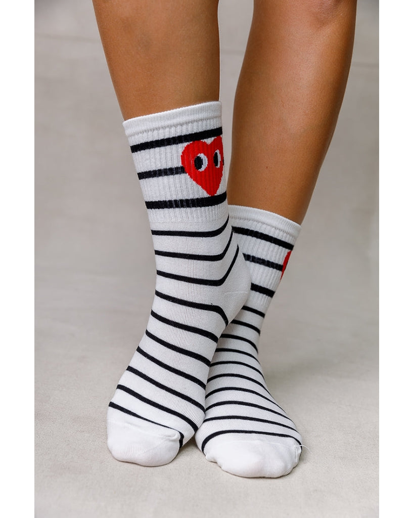 LimLim Stripe Eyes Socks - Womens