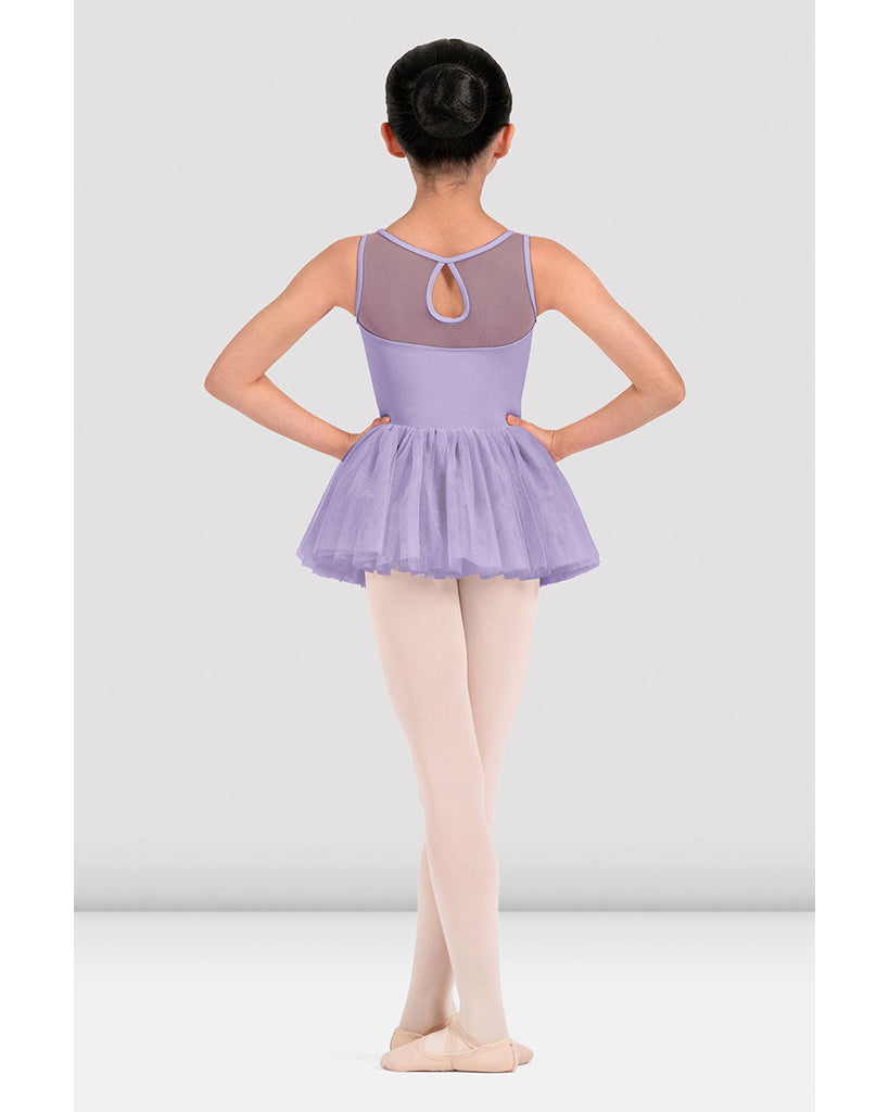 Mirella Floral Embroidered Mesh Tank Tutu Ballet Dress - M50011C Girls