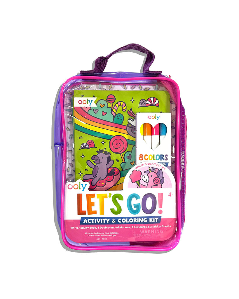Ooly Let's Go Activity & Colouring Kit - Unicorn Candy