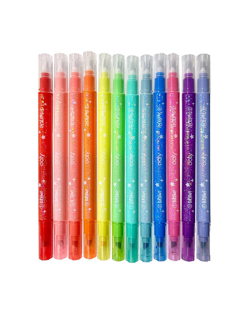 Ooly Switch-eroo! Sparkle Glittery Colour-Changing Markers