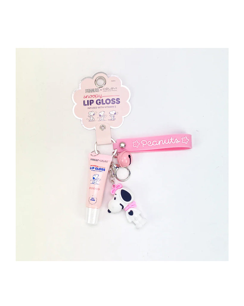Pineapple Beauty Celavi Icy Plum Snoopy Lip Gloss with Keychain