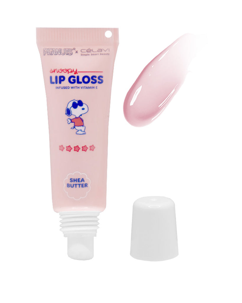 Pineapple Beauty Celavi Shea Butter Snoopy Lip Gloss with Keychain