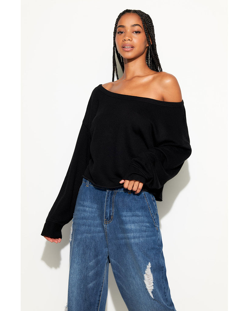 Spiritual Gangster Bella Sweatshirt - CWSW003 - Womens - Black