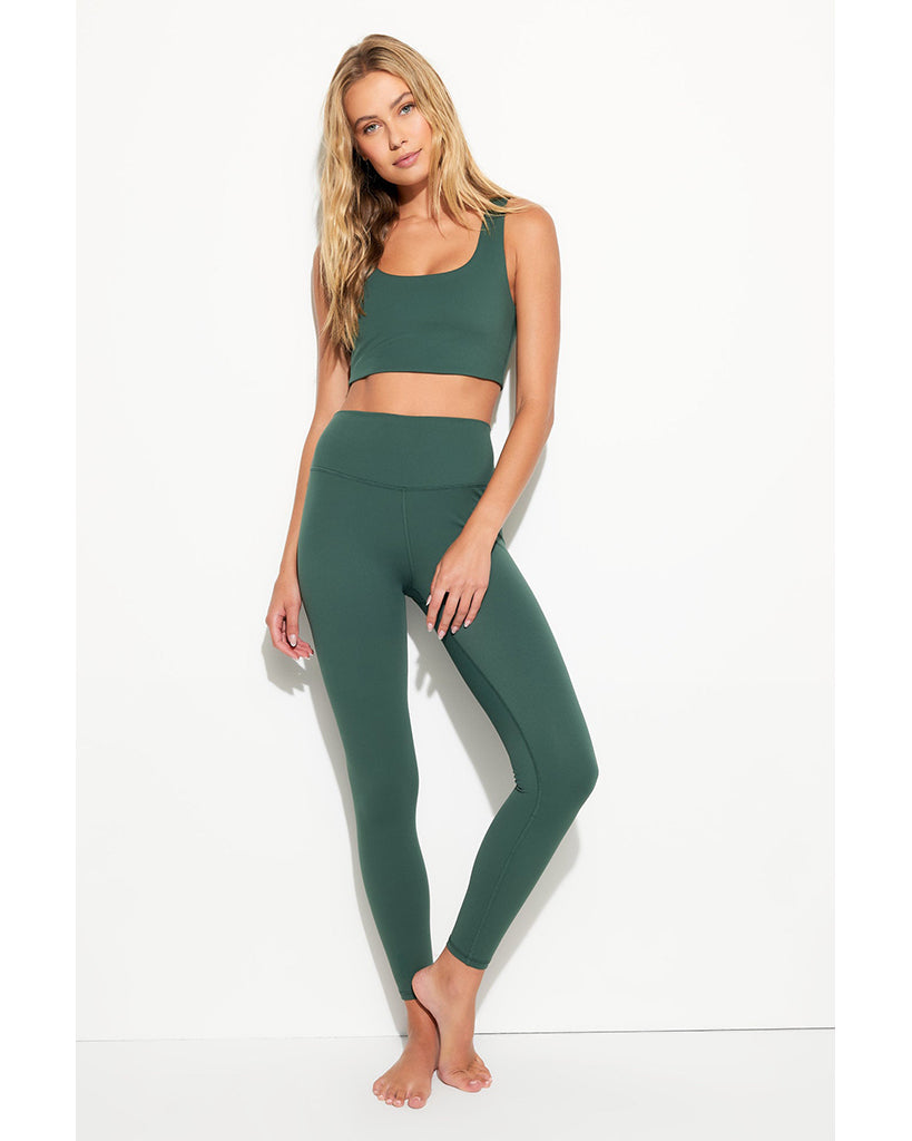 Spiritual Gangster Delmar Longline Bra - SWBR003 - Womens - Retro Green