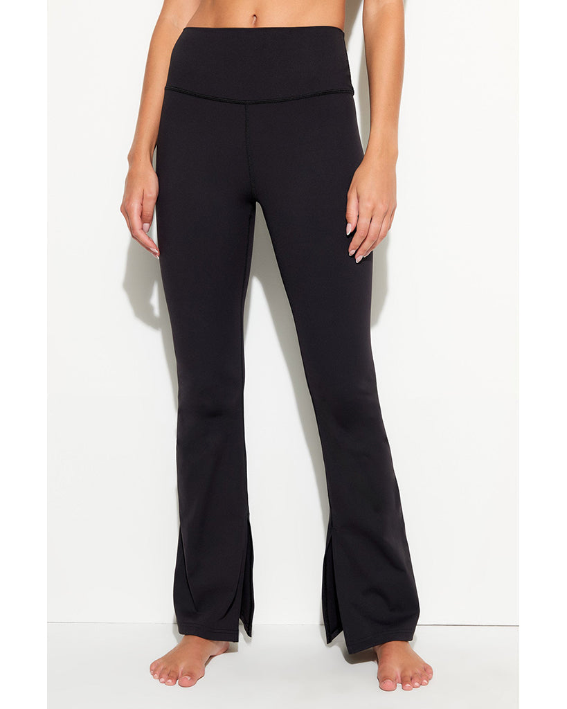 Spiritual Gangster Olympia Slit Pant - SWLG008 - Womens - Black
