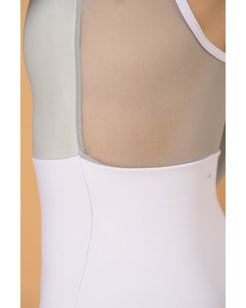 Supertone Bolt Collection Avery Mesh 3/4 Long Sleeve Leotard - Womens