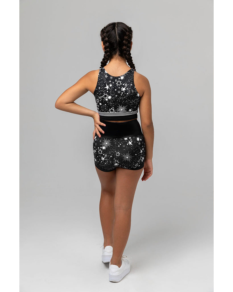 Sylvia P Fast Lane Cropped Singlet Top - Girls - Stars