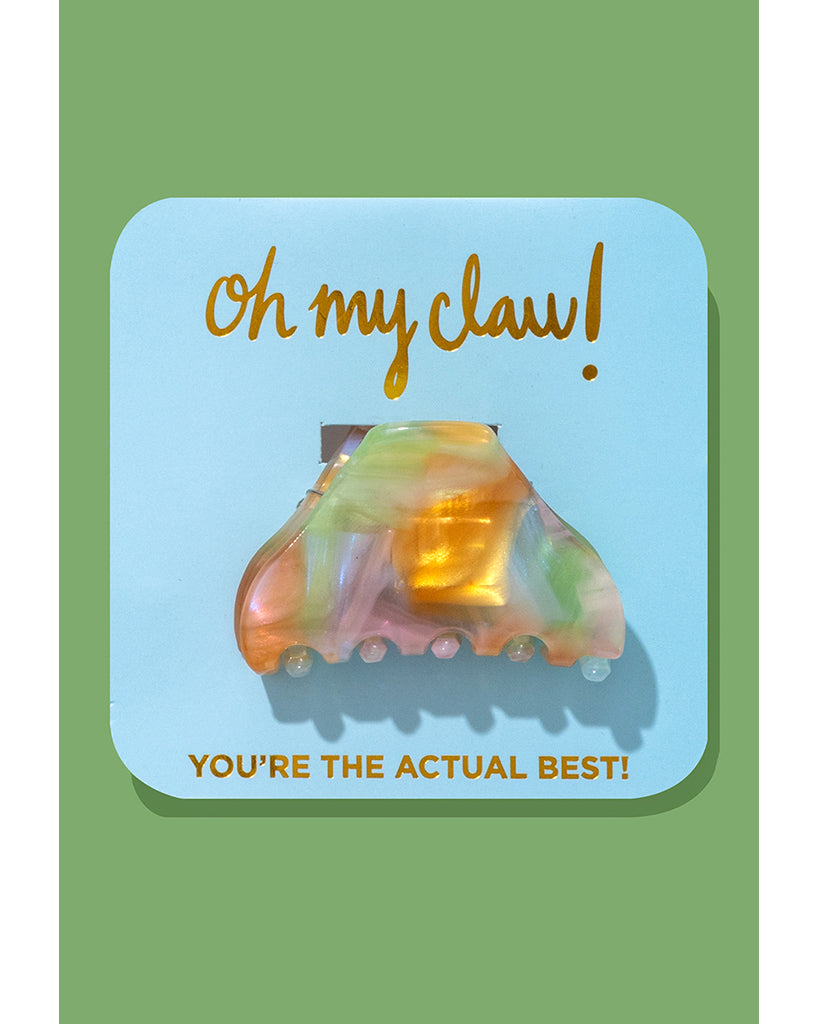 Taylor Elliott Designs Claw Clip On Card Medium - "You're the Actual Best!"