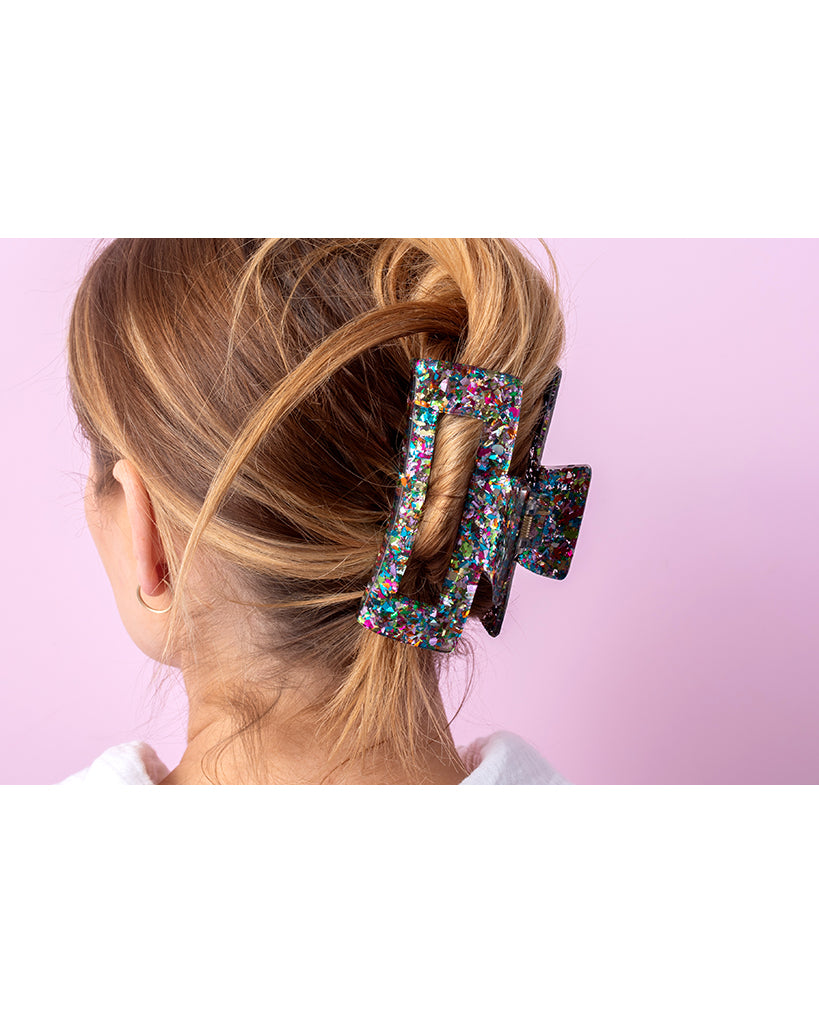 Taylor Elliott Designs Claw Hair Clip Large - Colourful Confetti