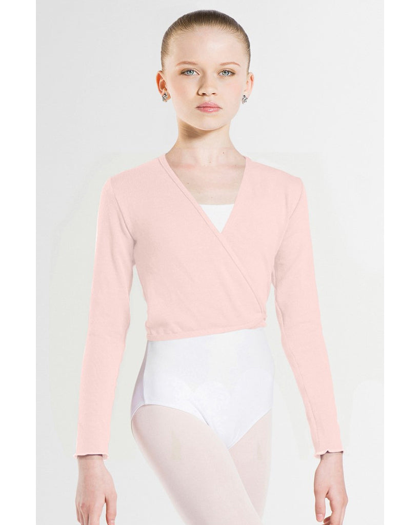 Wear Moi Menuet Knit Ballet Wrap Top - Girls