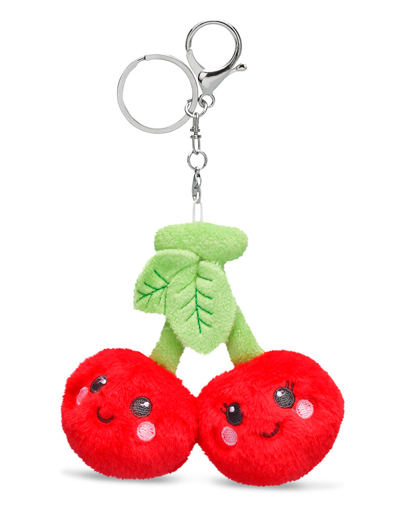 iscream Cherries Charm Metal Chain & Clip Keychain