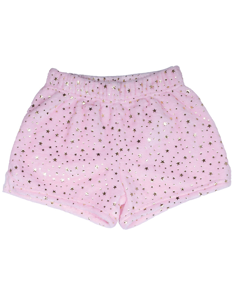 iscream Plush Shorts  - Girls - You&#39;re A Star Pink