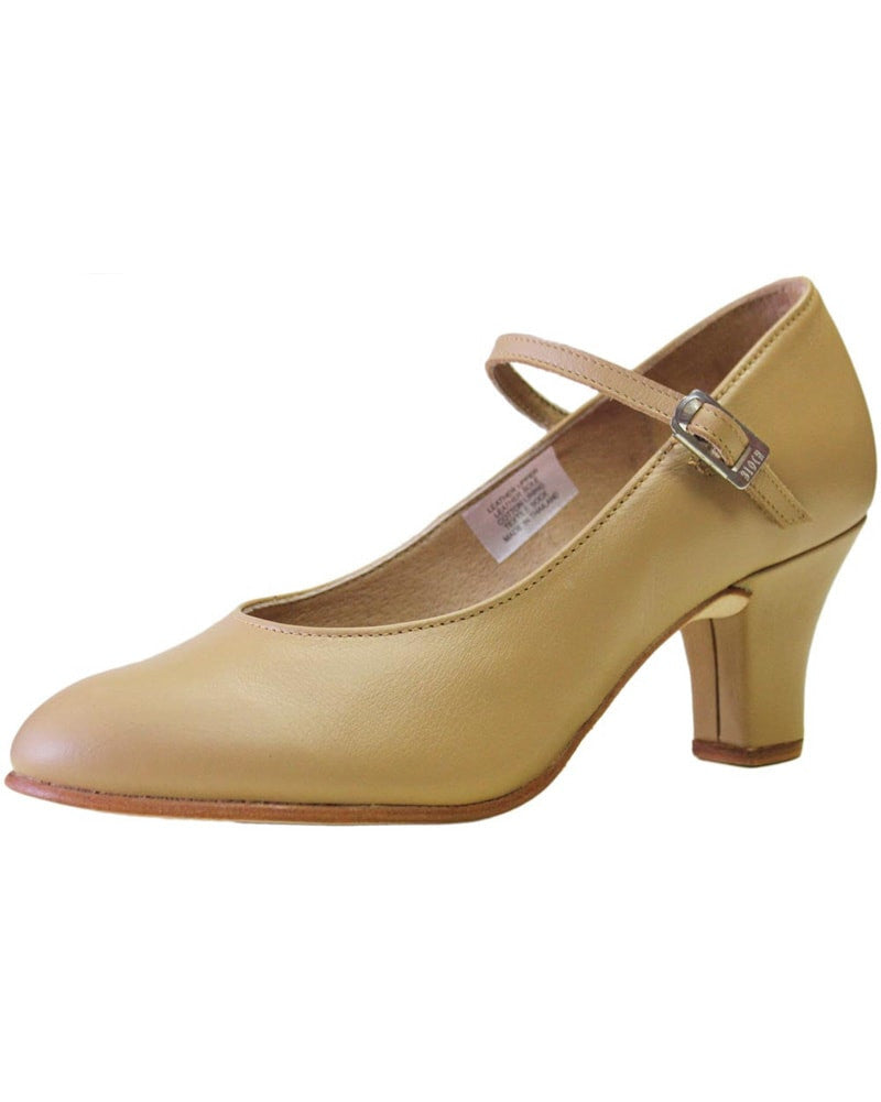 Bloch Cabaret Soft Leather 2.5" Character Shoes - S0306L Womens Dance Shoes - Character & Musical Theatre Shoes Bloch Tan 10 Medium Dancewear Centre Canada