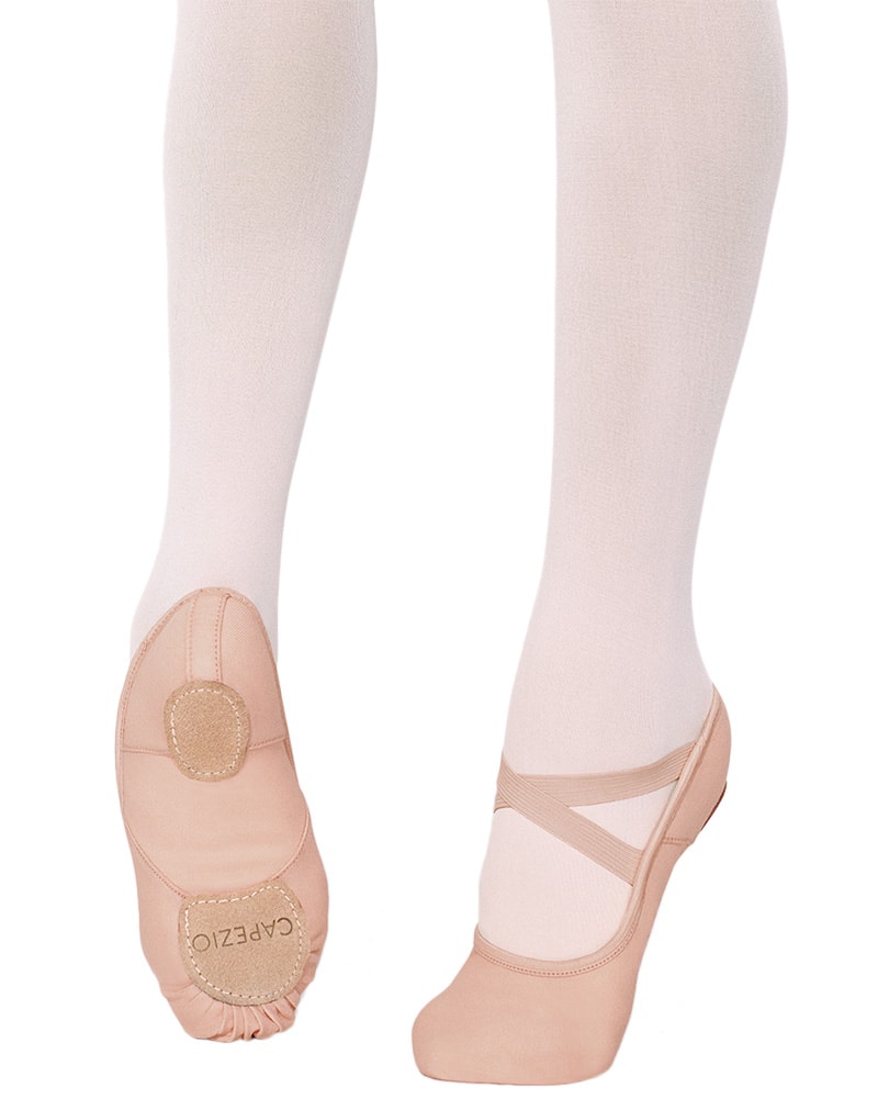 Capezio Hanami Canvas Split Sole Ballet Slippers - 2037W Womens/Mens - Tan - Dance Shoes - Ballet Slippers - Dancewear Centre Canada
