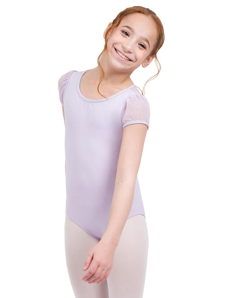 Capezio Mesh Puff Sleeve Leotard - 11311C Girls - Dancewear - Bodysuits & Leotards - Dancewear Centre Canada