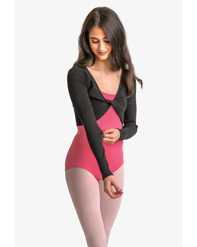 Capezio Twist Knot Knit Dance Shrug - CK10975W Womens