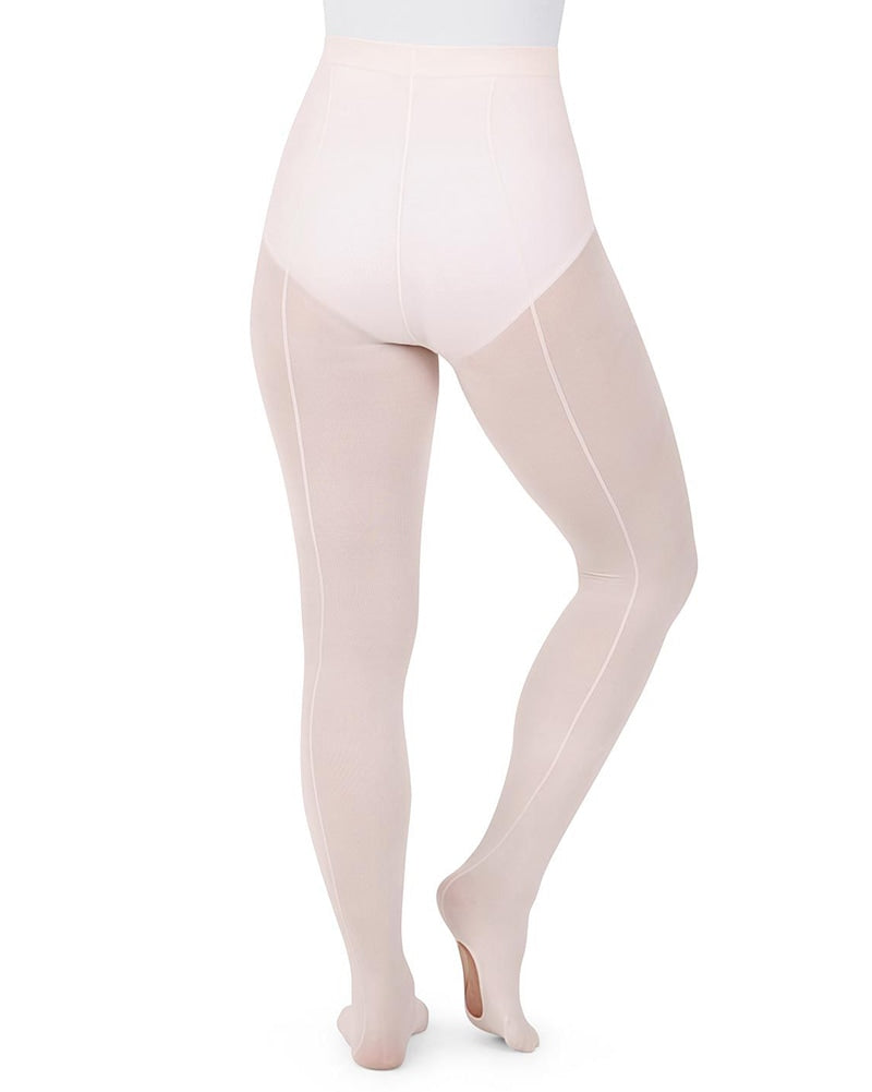 Capezio Ultra Soft Knit Waistband Transition Dance Tights With Back Seam - 1918W Womens - Dance Tights - Footed Tights - Dancewear Centre Canada