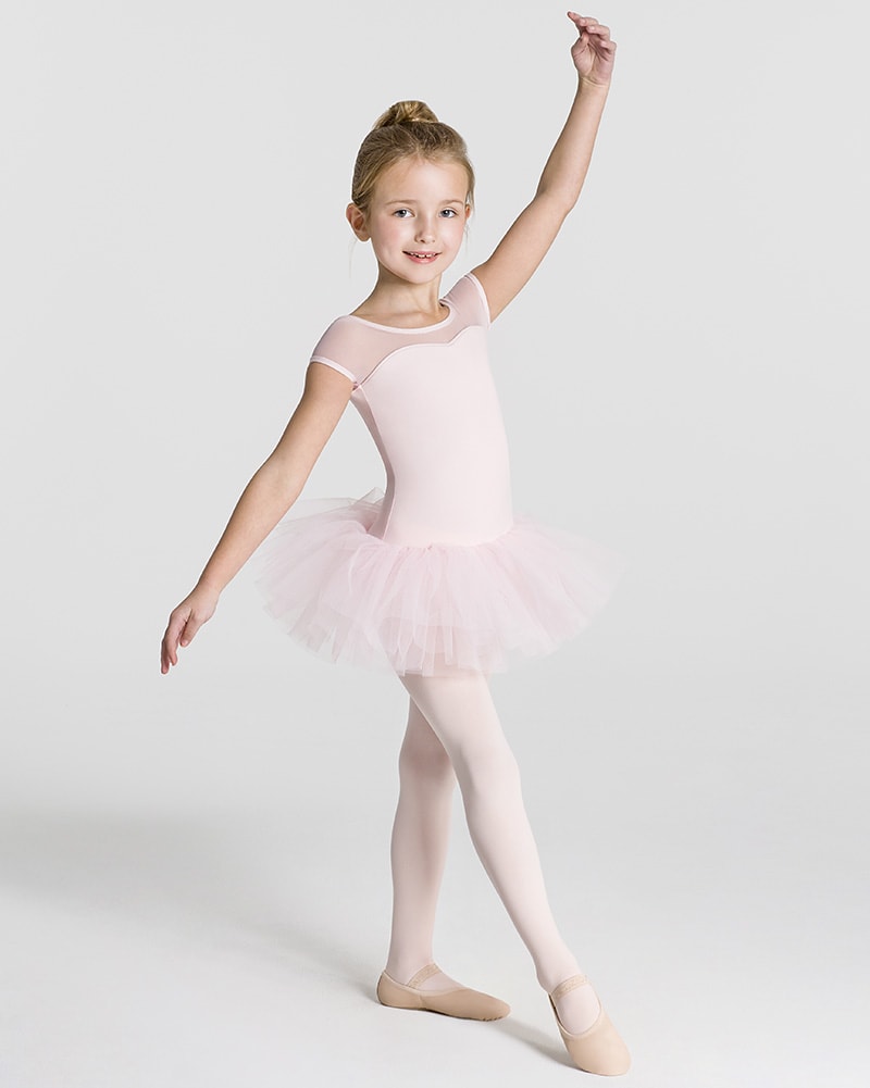 Capezio Short Sleeve Keyhole Back Ballet Tutu Dress - 11394C Girls - Dancewear - Dresses - Dancewear Centre Canada