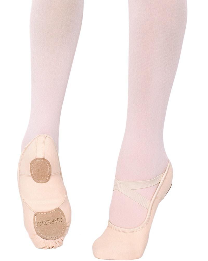 Capezio Hanami Canvas Split Sole Ballet Slippers - 2037W Womens/Mens - Light Pink - Dance Shoes - Ballet Slippers - Dancewear Centre Canada