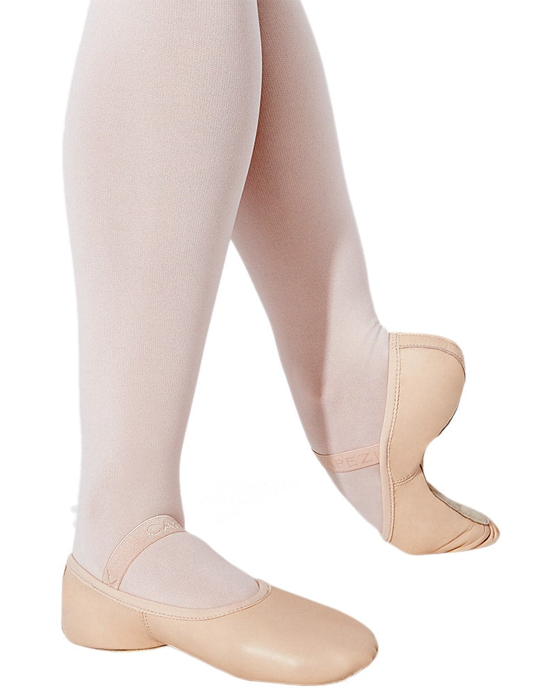 Capezio Lily No Drawstring Leather Full Sole Ballet Slippers - 212C Girls/Boys - Dance Shoes - Ballet Slippers - Dancewear Centre Canada