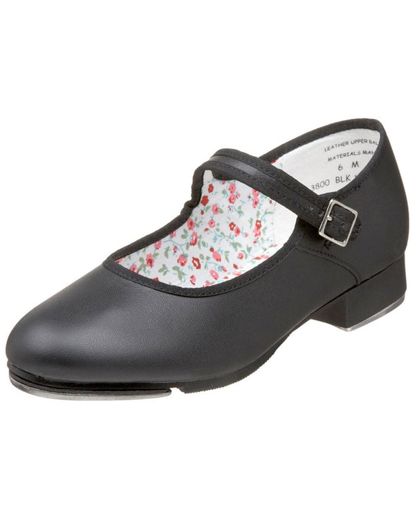 Capezio Mary Jane Leather Buckle Strap Tap Shoes 3800 Womens
